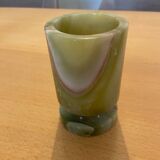 Lighter, pot, ashtray and egg set onyx 70s