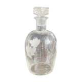 Antique cut crystal carafe signed Bayel 92