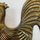 Solid Brass Zoomorphic Rooster Wall Candle Holder