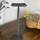 Modernist candlestick in wrought iron