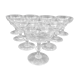 10 champagne cups in Baccarat crystal, circa 1910