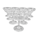10 coupes à Champagne en cristal de Baccarat, vers 1910