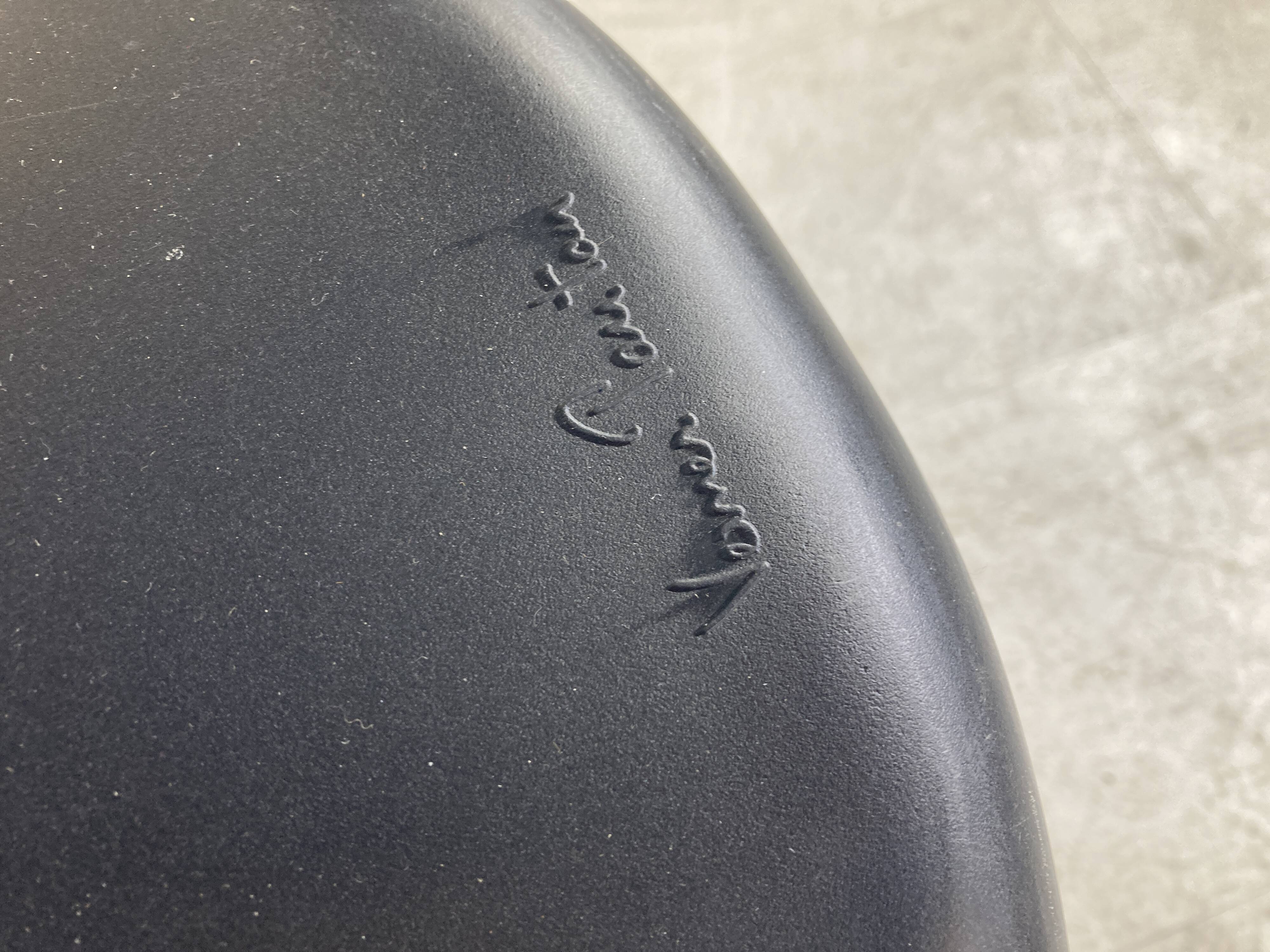 Black Panton dining chairs, set of 4