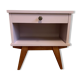 Vintage pale pink bedside table