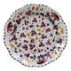 Assiette 25cm fleurs rouge