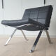Pair of black leather loung chairs by Hans Eichenberger for Girsberger