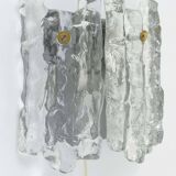 Frosted glass wall light mid-century by J.T. Kalmar Soria, Austria, 1970s