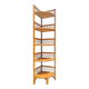 Vintage corner shelf in rattan – 1970s – Exceptional condition