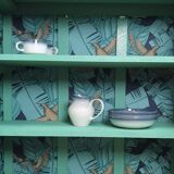 Blue parisian buffet