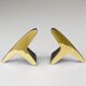 Pair Carl Auböck Minimalist Mid-Century Brass Bookends #3847, Vienna, Austr