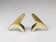 Pair Carl Auböck Minimalist Mid-Century Brass Bookends #3847, Vienna, Austr