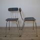 Paire de chaises en tissu
