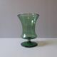 Green blown glass vase