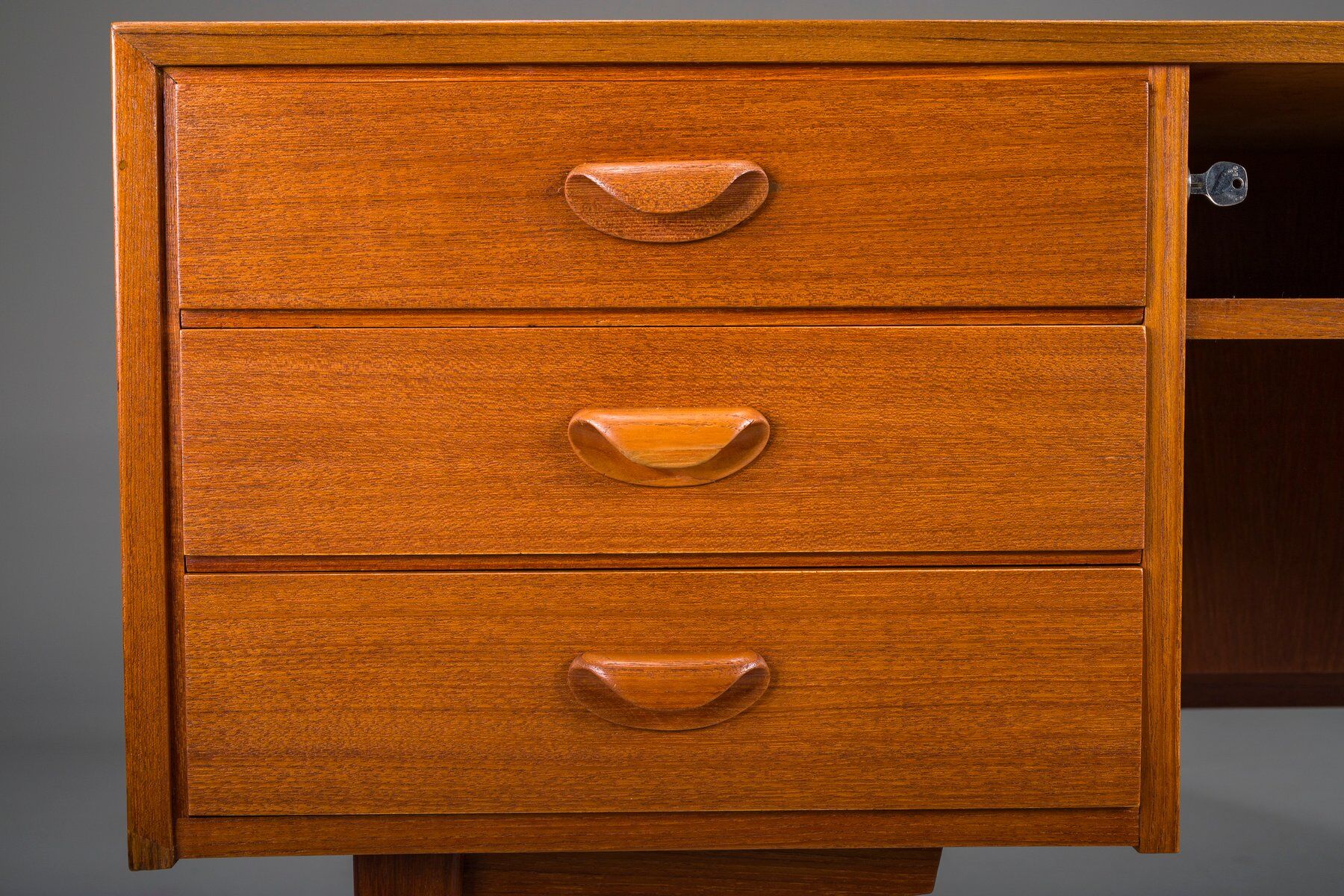 Mid-century modern teak executive desk, Germany, 1960s