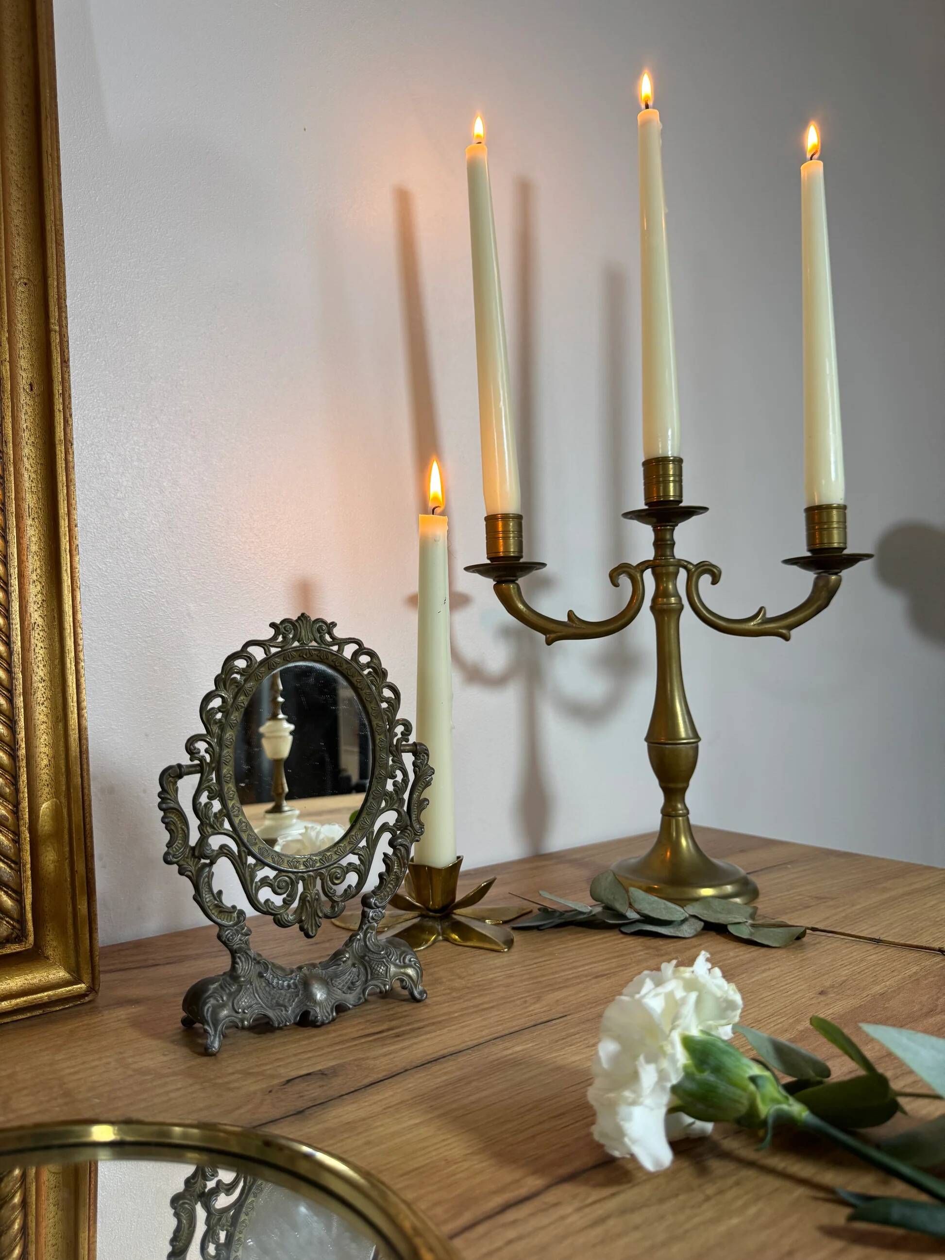 Small vintage dressing mirror