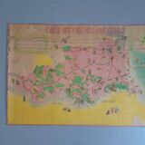 Vintage poster of the Eastern Pyrenees