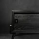 Mid-Century Modern Scandinavian Buffet in Dark Oak with Wooden and Metal Handles, 1960s