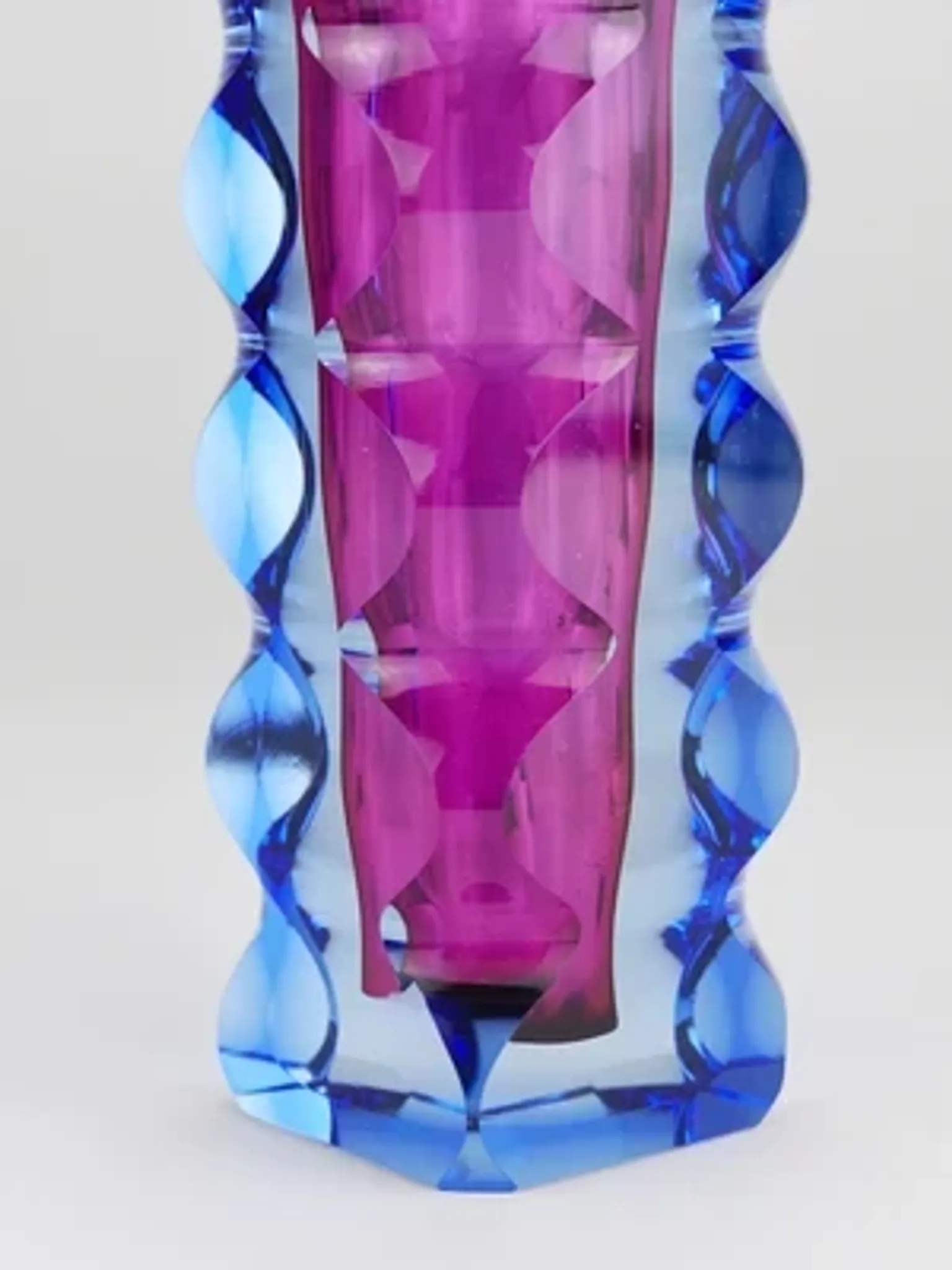 Oldrich Lipsky art glass studio vase, Atelier Exbor, Czechoslovakia, 1960s