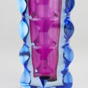 Oldrich Lipsky art glass studio vase, Atelier Exbor, Czechoslovakia, 1960s