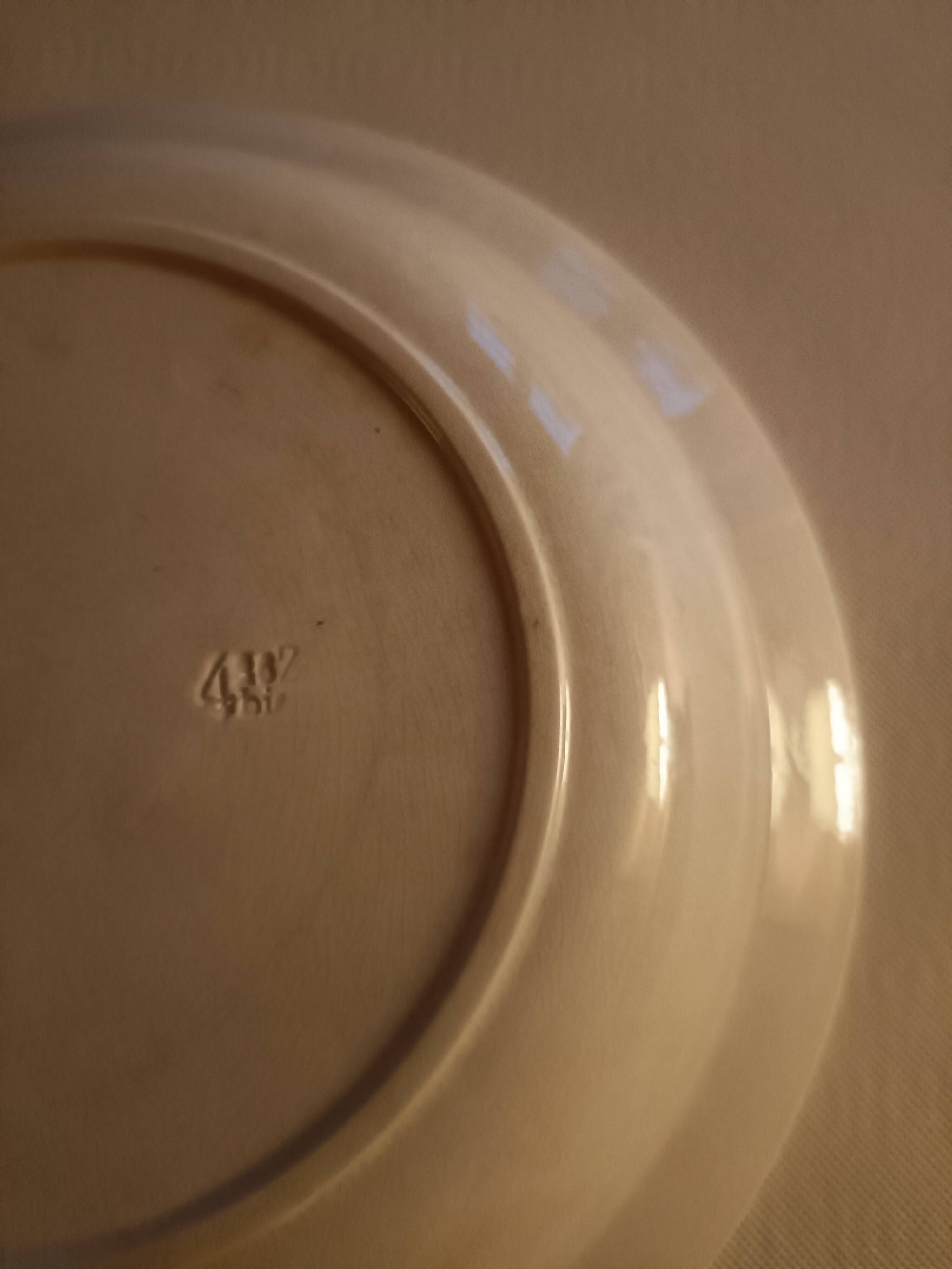 Digoin Art Deco Oxford-style deep dish