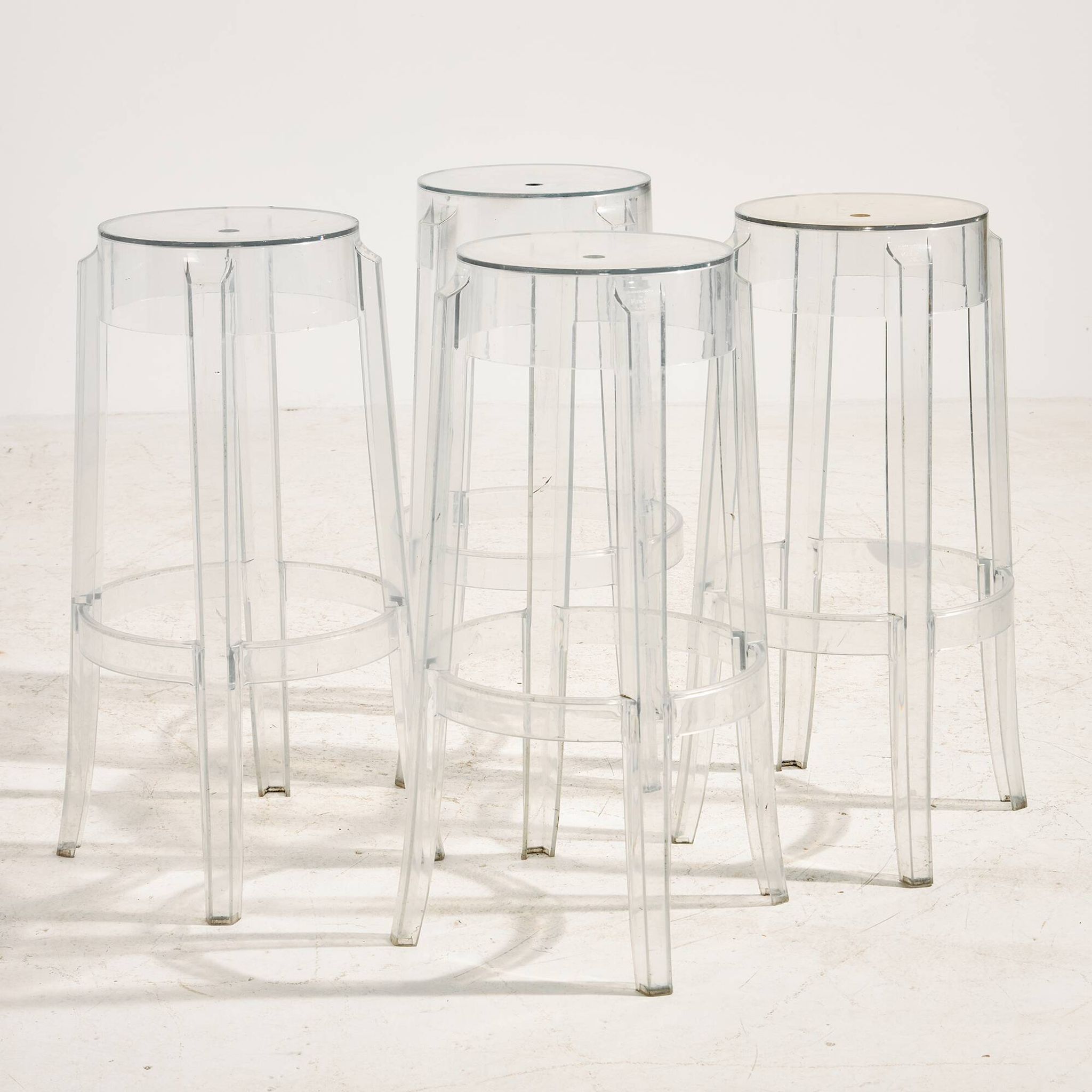 Tabouret de bar Charles Ghost par Philippe Starck pour Kartell