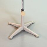 Ahrend De Cirkel Industrial Desk Chair with Orange Fabric Upholstery 1950s