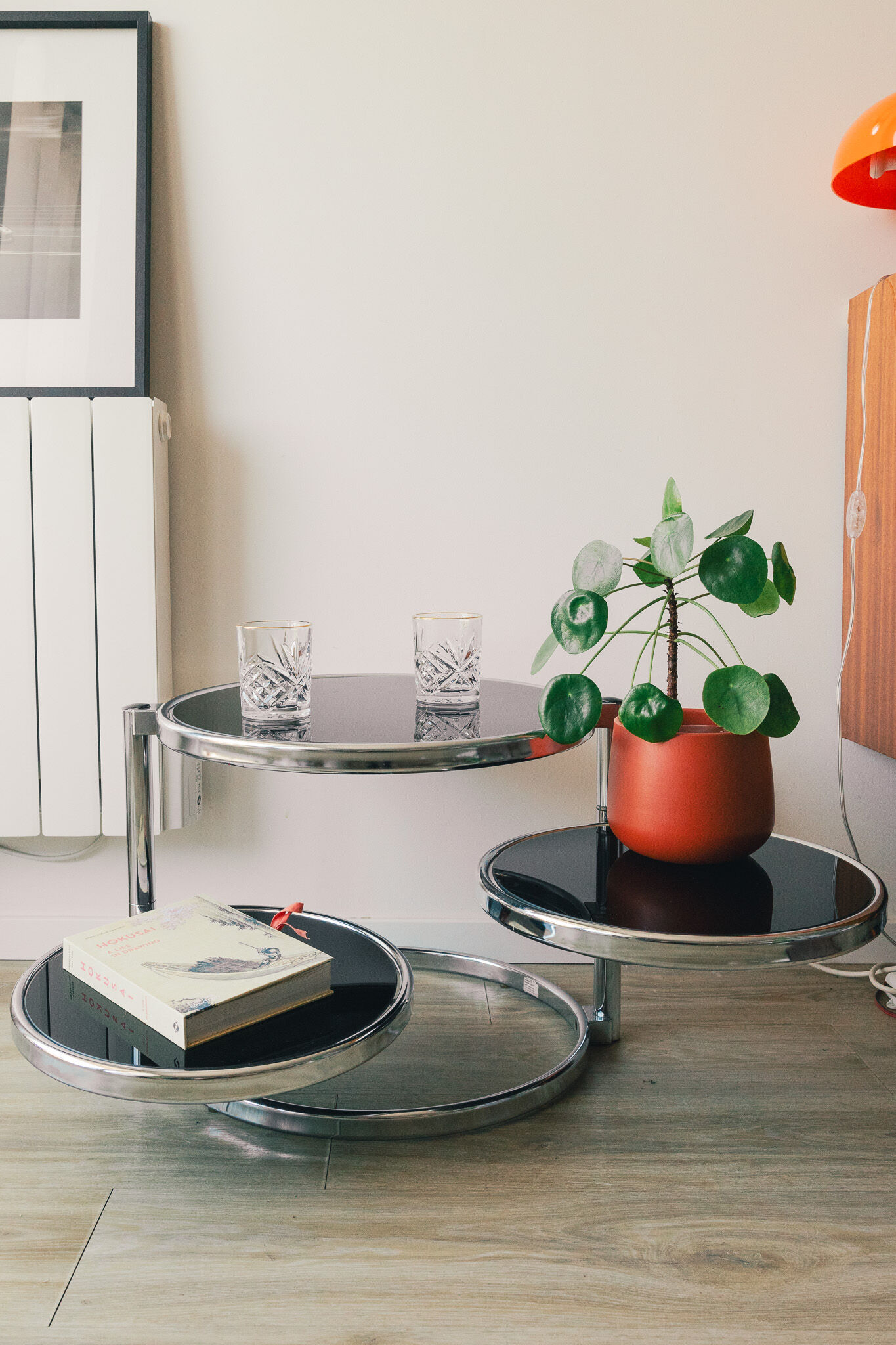 1970s three-tier coffee table