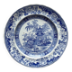 Assiette plate ancienne terre de fer décor japonisant Creil et Montereau