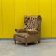 Vintage Handmade Chesterfield Recliner Armchair