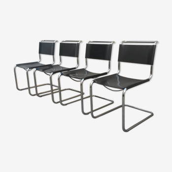 Set of 4 chairs B33 of Marcel Breuer