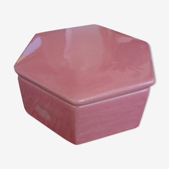 Pink porcelain jewelry box