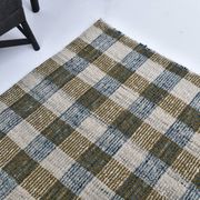 290x190 cm indigo blue mustard kilim carpet, wool made kilim rug.