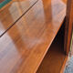 Large curved display cabinet in cherry wood in Louis XV style – 20th century