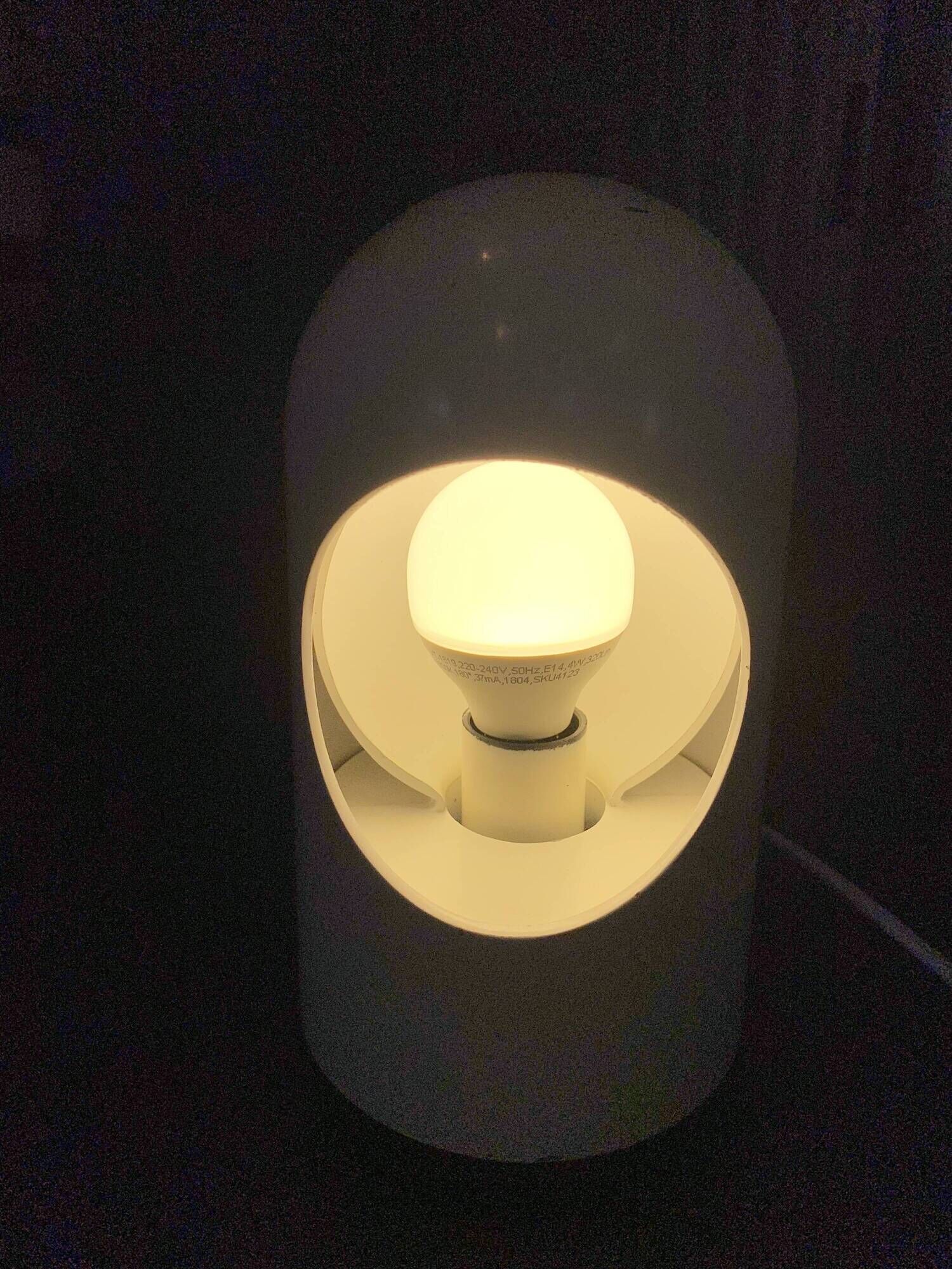 Lampe éclipse à poser de table bureau Selene ABM rotative Space Age vintage
