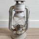 Lampe patinée rétro vintage blanche