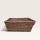 Rectangular wicker basket