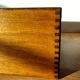 Silver box with 3 drawers in mahogany 1950/1960.
