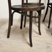 Set of 4 TON wooden dining chairs, 20th century, Czechoslovak, 90 × 46 cm