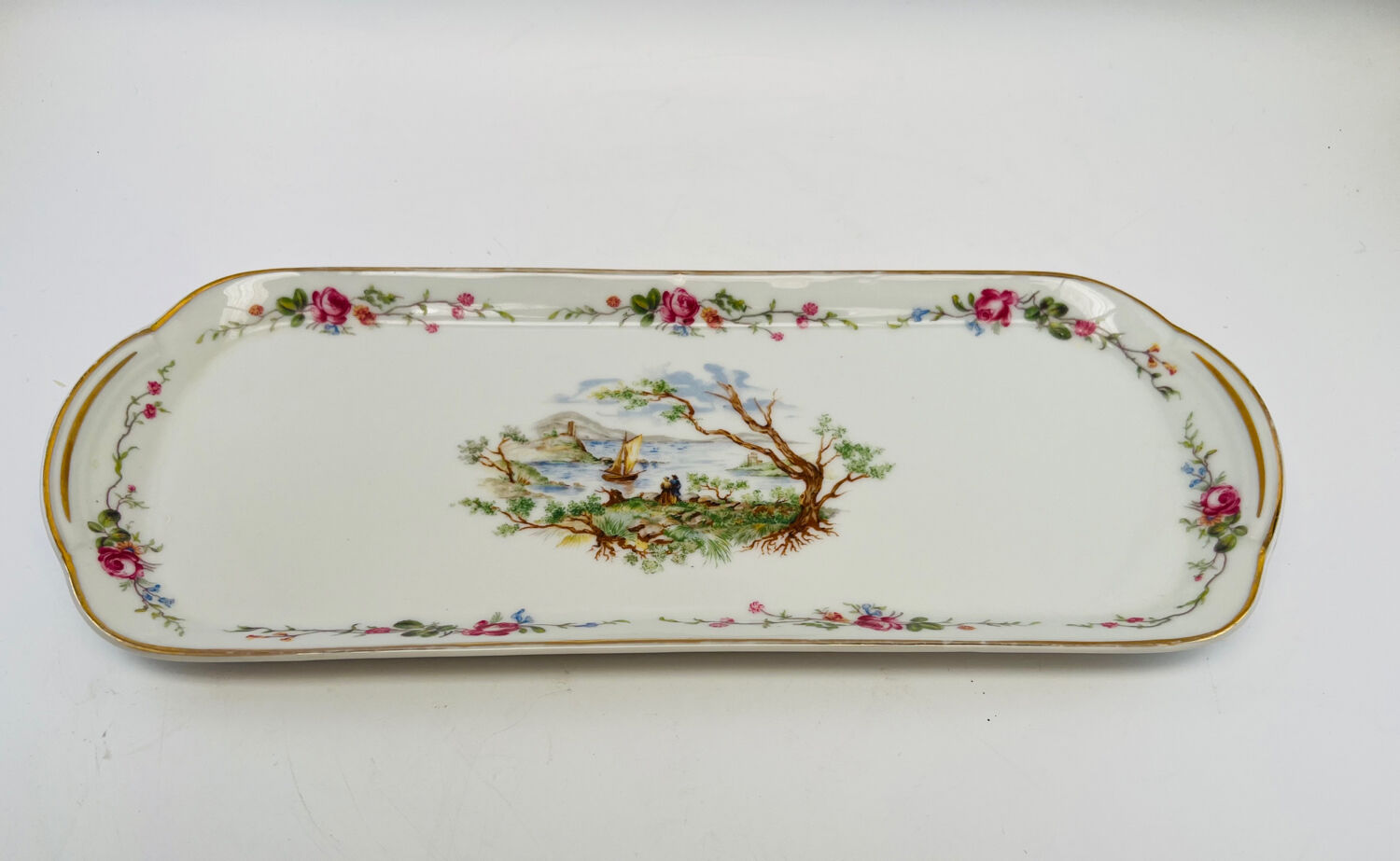 Limoges porcelain cake dish