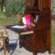 Meuble 3 en 1, secrétaire, commode et vitrine