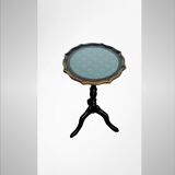 Vintage pedestal table restyled