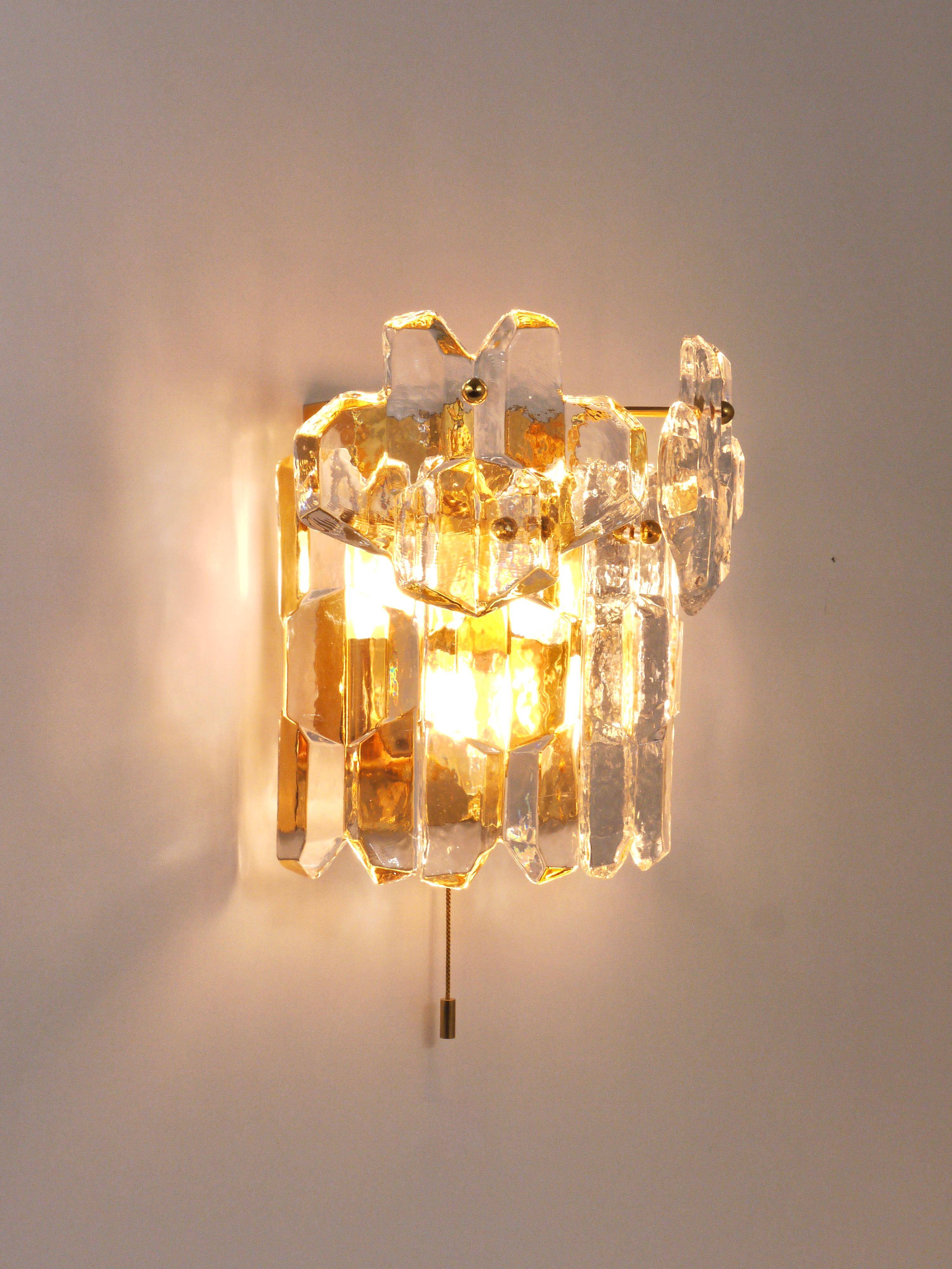Palazzo Grand Model Wall Light by J.T. Kalmar - 1970