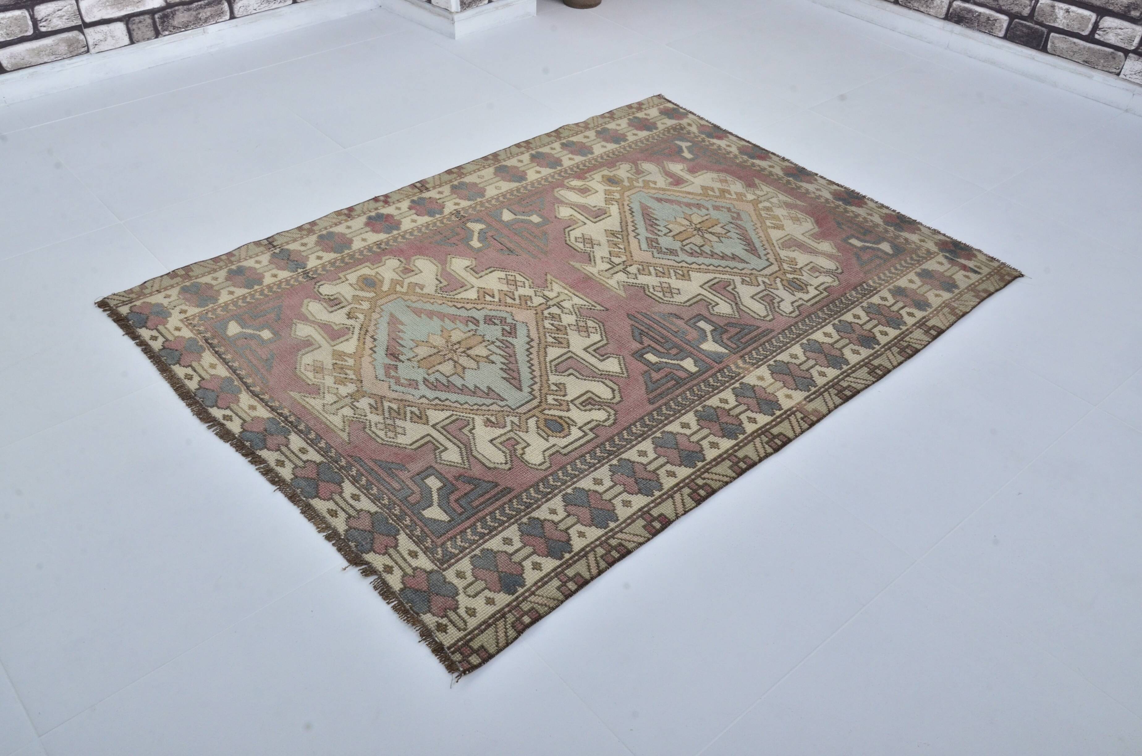 Oushak Vintage Handknotted Wool Rug sku 3438