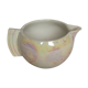 Round milk pot old vintage pink iridescent metallic art deco