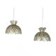 Paire de suspensions lustres en nacre capiz 1950