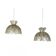 Pair of capiz shell pendant lights from the 1950s.