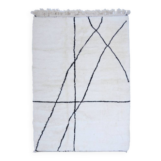 Tapis beni ouarin fait main traditionnelle taille 150 x 250 cm