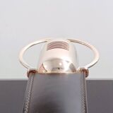 Cobra leather desk lamp by Traso Milano 1988