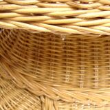 Elephant bass table in rattan.