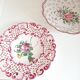 Assiette décorative décor floral ajouré